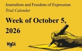 Week of Oct. 5, 2026 – Calendar of journalism and freedom of expression cases